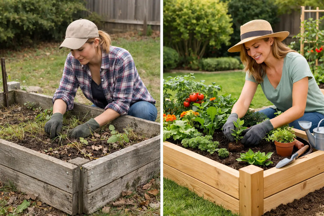 Raised Bed Makeover Before and After Ideas