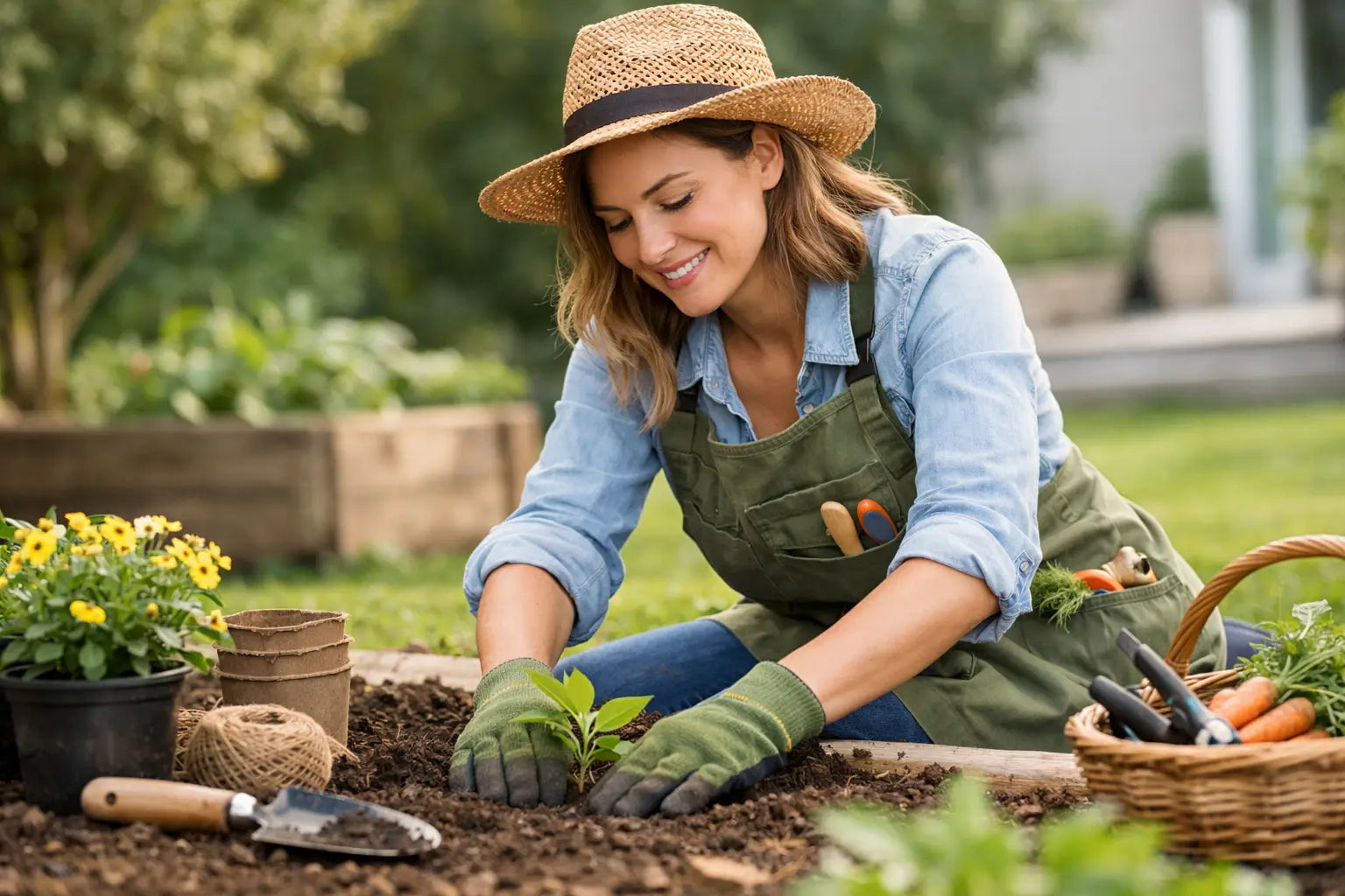 Garden Apron for Planting Tasks That Works