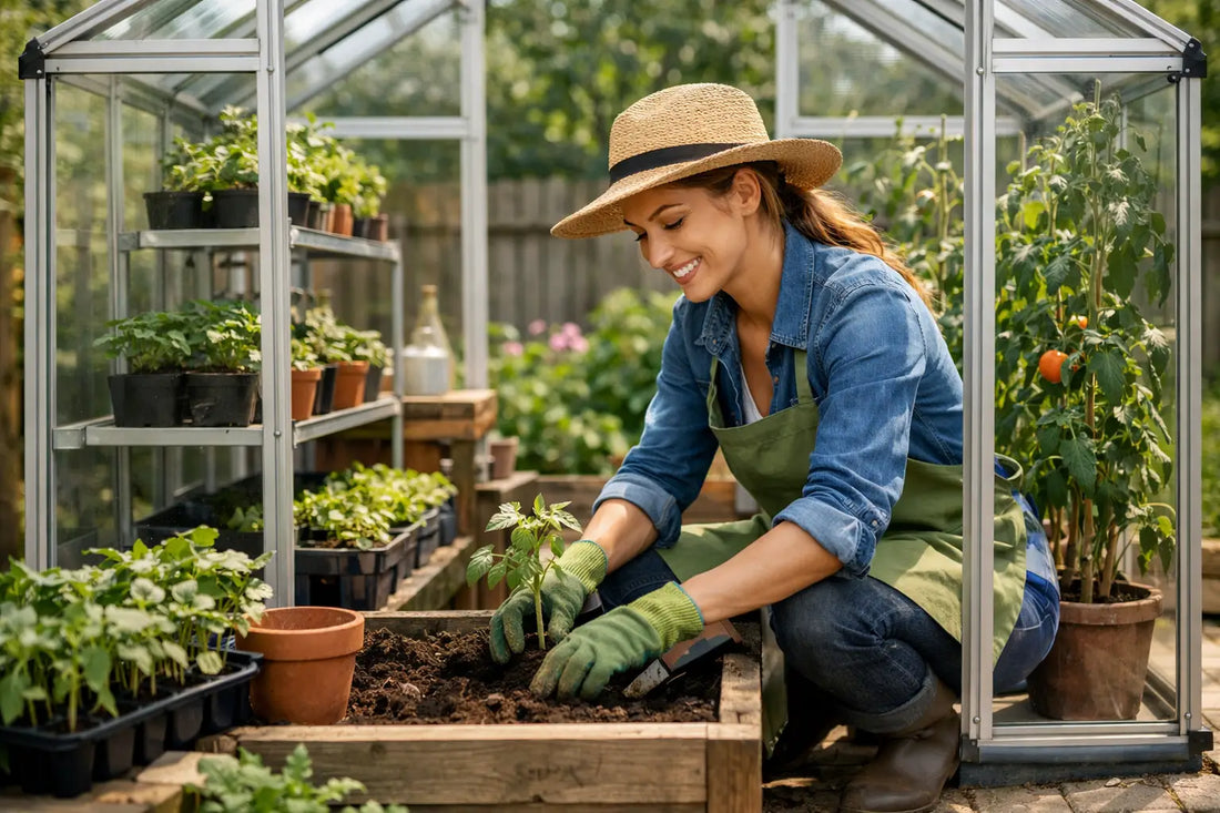 Small Backyard Greenhouse Setup Example
