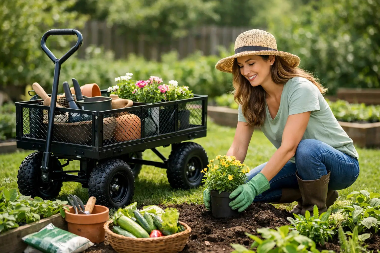 Choosing an Outdoor Utility Cart for Gardening