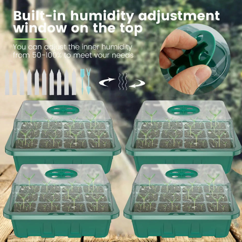 4 x 12-Cell Seed Starter Trays venting