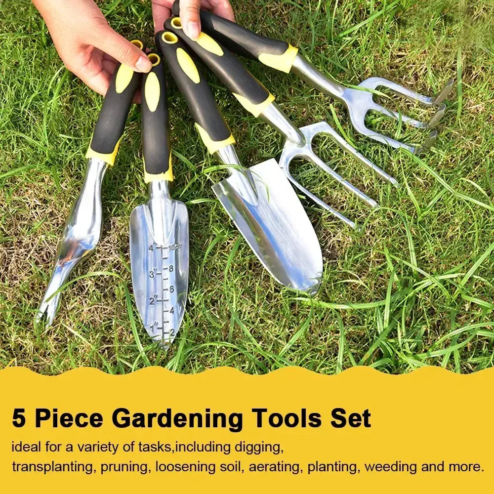 5 piece gardening tool set