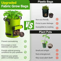 The "Root Booster" Fabric Grow Bags: Breathable Aeration Pots (5 & 10 Gallon)