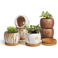 Nordic Earth-Tone Planter Bowls