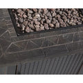 30" Gas Outdoor Fire Pit Table with Resin Mantel