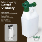 38/400 Garden Hose-End Sprayer (2-Pack) | 64oz Multipurpose Reusable Bottles for Concentrated Lawn & Garden Fertilizer or Chemical Application | Car Washing, etc.